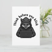 Think before you click - Cyber Security Einladung (Stehend Vorderseite)