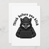 Think before you click - Cyber Security Einladung (Vorne/Hinten)