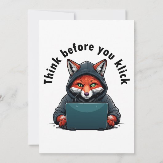 Think before you click - Cyber Security Einladung (Vorderseite)