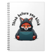 Think before you click - Cyber Security Notizblock (Vorderseite)