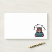 Think before you click - Cyber Security Post-it Klebezettel (Auf Schreibtisch)