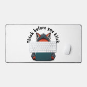 Think before you click - Cyber Security Schreibtischunterlage (Tastatur & Maus)