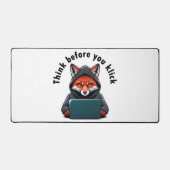 Think before you click - Cyber Security Schreibtischunterlage (Vorderseite)