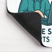 Think Before You Click - Online Safety Awareness Mousepad (Ecke)