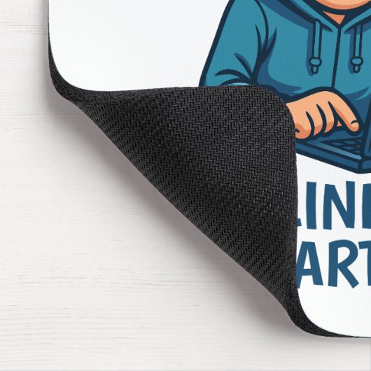 Think Before You Click - Online Safety Awareness Mousepad (Ecke)