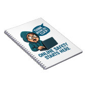 Think Before You Click - Online Safety Awareness Notizblock (Rechte Seite)