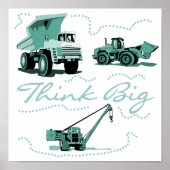 Think Big Construction Vehicles Poster (Vorne)