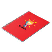 Think Big Design Spiral Foto Notebook Notizblock (Linke Seite)