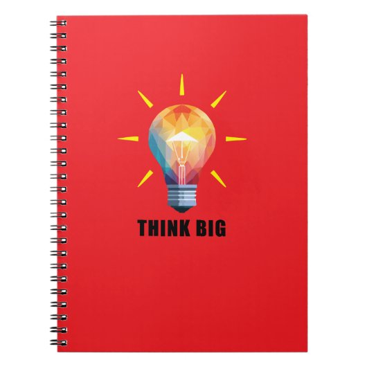 Think Big Design Spiral Foto Notebook Notizblock (Vorderseite)