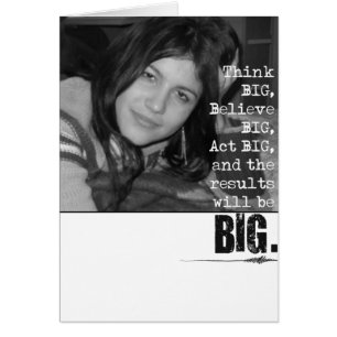 Think Big Fotokarte.