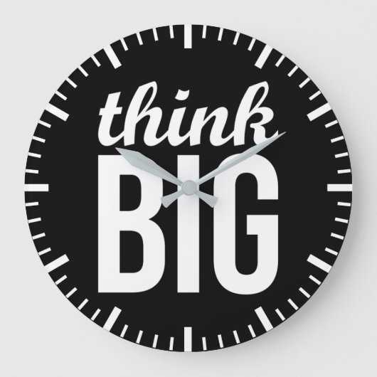 Think Big Große Wanduhr (Vorderseite)