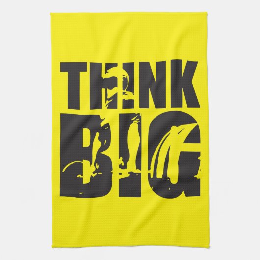 Think Big - Gym Motivation Küchentuch (Vertikal)