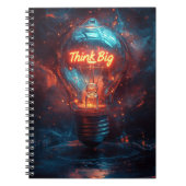 Think Big Lightbulb Journal Creative Notebook Notizblock (Vorderseite)