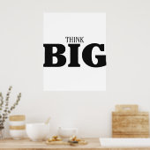 Think Big Motivational Poster (Küche)