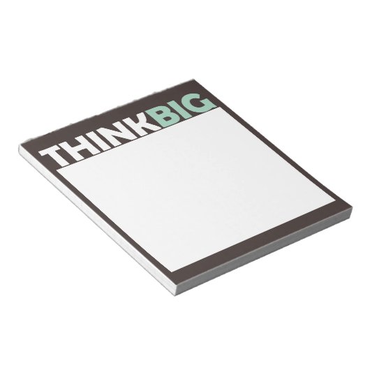 Think Big Notizblock (angewinkelt)