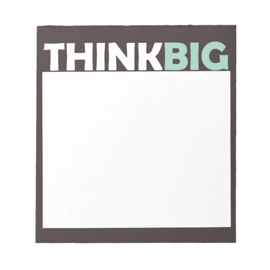 Think Big Notizblock (Vorderseite)