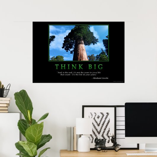 Think Big Poster (Heimbüro)