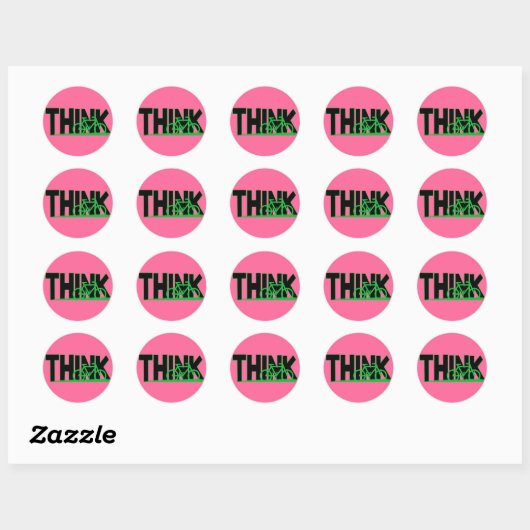 THINK Bike Sticker (Blatt)
