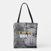 THINK BOLD Abstract Tote Tasche (Rückseite)