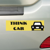 Think Car Funky Sticker Autoaufkleber (Auf Auto)
