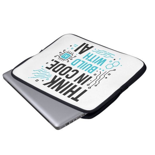 Think Code Build AI Sleeve | Entwicklertechnologie (Vorne Knopf)