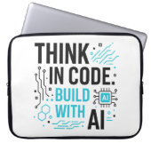 Think Code Build AI Sleeve | Entwicklertechnologie (Vorderseite)