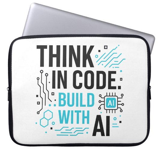 Think Code Build AI Sleeve | Entwicklertechnologie (Vorderseite)