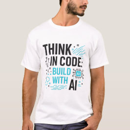 Think Code Build AI T-Shirt | Developer Mindset-Sh