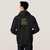 Think Code Create Repeat Hoodie (Schwarz voll)