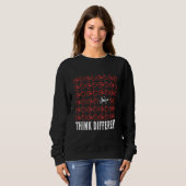 Think Different Funny Bike Sweatshirt (Vorne ganz)