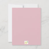 Think Dusty Pinks Bridesmaid Card Einladung (Rückseite)