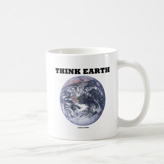 Think Earth (Blue Marble Earth) Kaffeetasse (Rechts)