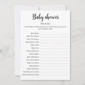 Think Fast Baby Shower Game, Baby Shower Printable Einladung (Vorderseite)