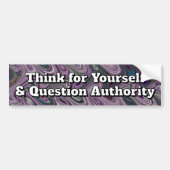 Think for Yourself & Question Authority Autoaufkleber (Vorne)