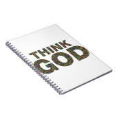 Think God Gott Geschenk Geschenk Geschenk Notizblock (Rechte Seite)