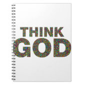Think God Gott Geschenk Geschenk Geschenk Notizblock (Vorderseite)