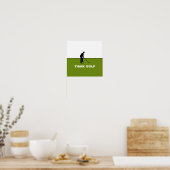 Think Golf, Pro Golf Poster (Küche)