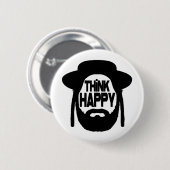 Think Happy Button (Vorne & Hinten)