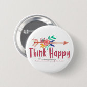 Think Happy button (Vorne & Hinten)