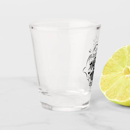 Think Happy Hour Thoughts Schnapsglas (Links)