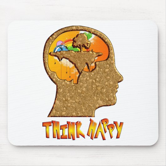 Think Happy Mousepad (Vorne)