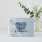 Think Happy Postkarte (Stehend Vorderseite)