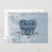Think Happy Postkarte (Vorne/Hinten)
