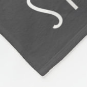 Think Happy Stay Happy Motivation Quote Yellow Smi Fleecedecke (Ecke)