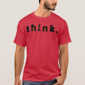 Think in Chess Pieces retro T-Shirt (Vorderseite)