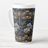 Think Inn Dragonfly Imitate Stickerei Latte Tasse (Linke Ecke)