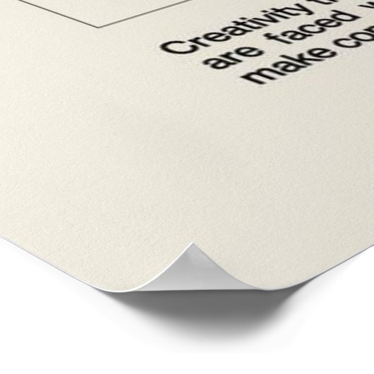 Think inside the box zz poster (Ecke)