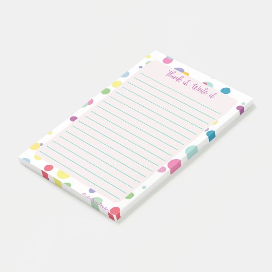 Think it, Write it Notepad Post-it Klebezettel (angewinkelt)