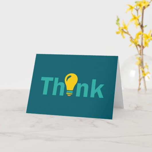 Think Karte (Gelbe Blume)