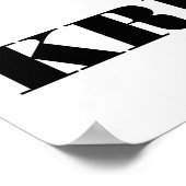 Think Krebs Cycle (Citric Acid Cycle - TCAC) Poster (Ecke)